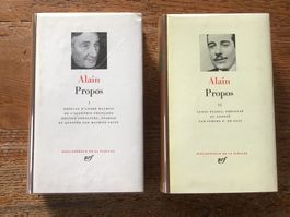 Lot 2 volumes La Pléiade Alain « Propos I/II »